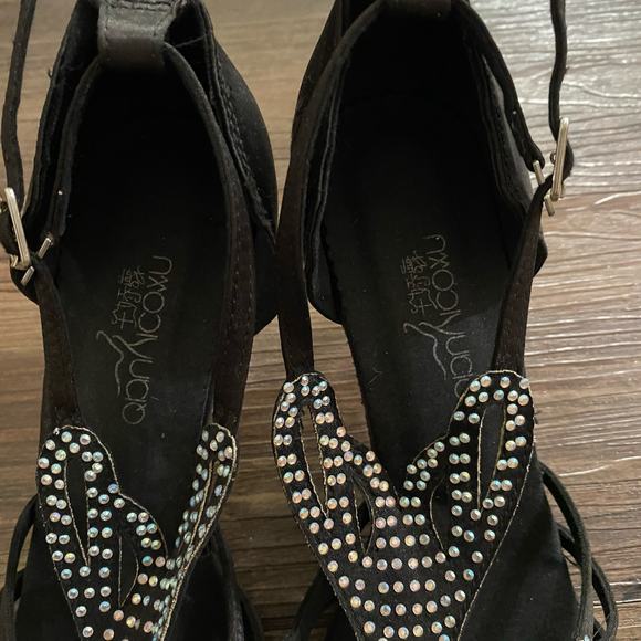 Nikolay Vaco sz 38 black salsa‎ ballroom dance Shoes - Picture 3 of 8